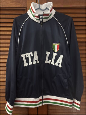 Italia Italy Women's Track Jacket Full Zip Soccer Football Size XL